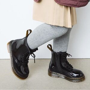 Dr. Martens Patent Leather Black Boots sz 9 toddler New